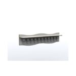 Appendiabiti a fascia Zigzag con 10 appendini e mensola 100 x 35 x 35 cm By Habitat per Bambini di 2H arredi per asilo