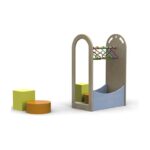 Carrello dei travestimenti Morgana con fianchi e specchio antifortunistico By Habitat per Bambini di 2H arredi per asilo