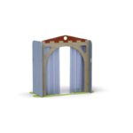 I giochi di ruolo Apri e Chiudi Teatrino con sipario e sponde accostabili By Habitat per Bambini di 2H arredi per asilo
