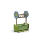 I giochi di ruolo Carrello travestimenti Fiordaliso tematico con vasca in tela By Habitat per Bambini di 2H arredi per asilo