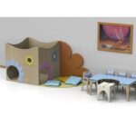 I giochi di ruolo Margherita Tana con 2 passaggi e piccola zona morbida esterna By Habitat per Bambini di 2H arredi per asilo
