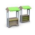 I giochi di ruolo Simply Modulo con incavo sediolina ripiani tettoia tessuto By Habitat per Bambini di 2H arredi per asilo