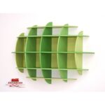 Libreria pensile semisferica Ellisse in multistrato 148 x 35 x 98 cm By Habitat per Bambini di 2H arredi per asilo