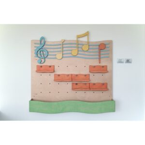 Mobile contenitore Doremì espositore strumenti musicali mensoline contenitore By Habitat per Bambini di 2H arredi per asilo