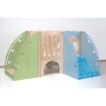 Struttura gioco polifunzionale Piccola modello B in legno 243 x 157 x 134 cm By Habitat per Bambini di 2H arredi per asilo