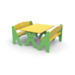 Tavolo rettangolare Garden bicolore in legno 100 x 74 x 52 cm By Habitat per Bambini di 2H arredi per asilo