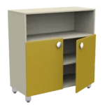 bb0217 Modulo basso Rialto con ante e vano a giorno in legno nobilitato_habitat_per_bambini_by_2h_srl_arredi_per_asilo
