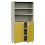 bb0316 Modulo alto Rialto con ante e ripiani a giorno in legno nobilitato_habitat_per_bambini_by_2h_srl_arredi_per_asilo