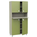 bb0318 Modulo alto Rialto con ante e vano giorno centrale con ripiano estraibile in legno nobilitato_habitat_per_bambini_by_2h_srl_arredi_per_asilo