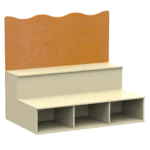 cd0312 Anfiteatro Rialto a due gradoni con vani per contenitori modulo 150 schiena alta_habitat_per_bambini_by_2h_srl_arredi_per_asilo