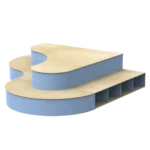 ce0111 a Pedana Pianoforte a due gradoni per angolo racconto_habitat per bambini by 2h srl arredi per asilo